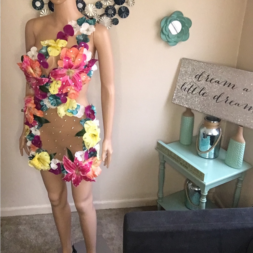 Custom made Life of the party dress S/M Flower dress
